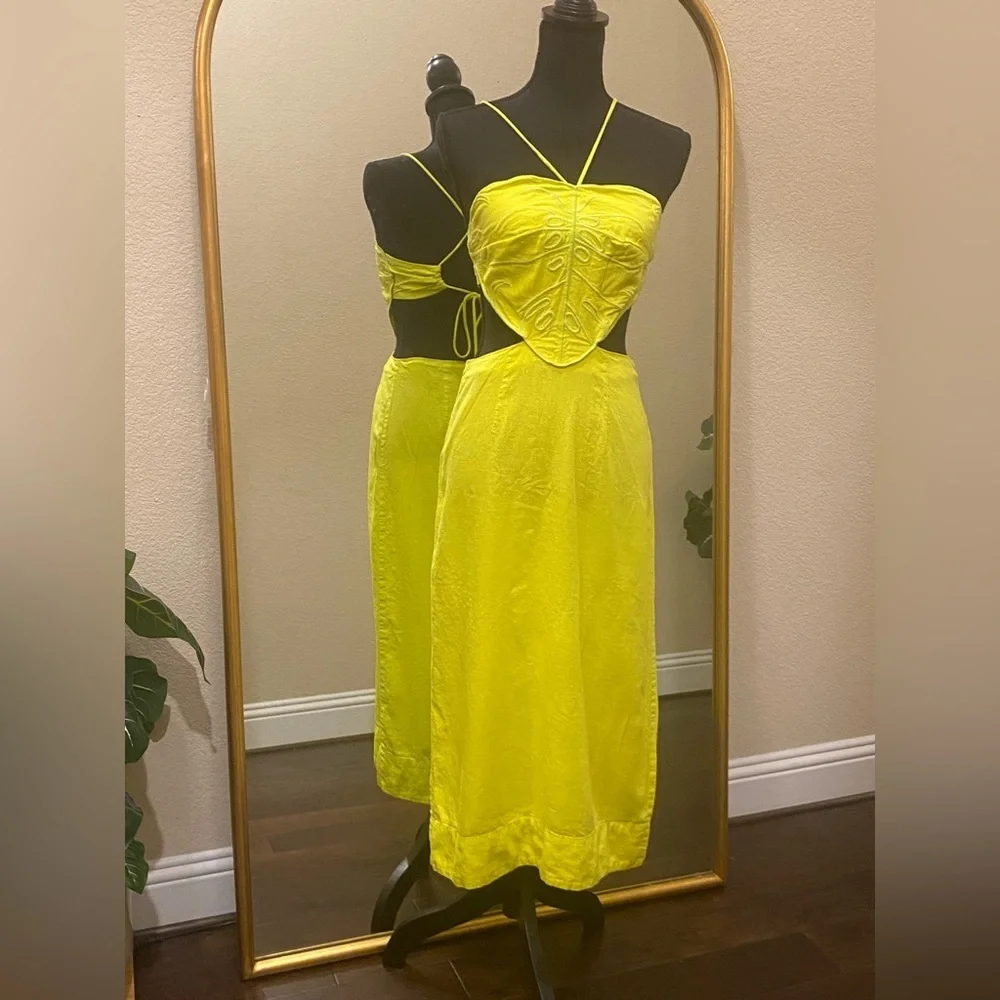 FARM Rio Yellow Backless Dress - Picture 6 of 14